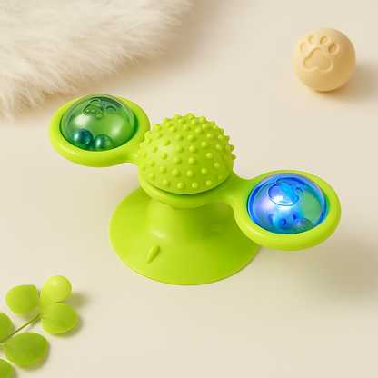 Interactive Turntable Windmill Cat Toy