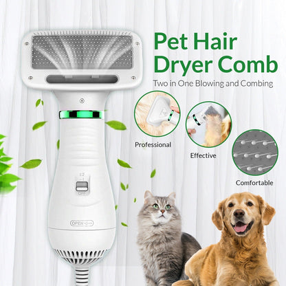2-in-1 Pet Dryer & Comb