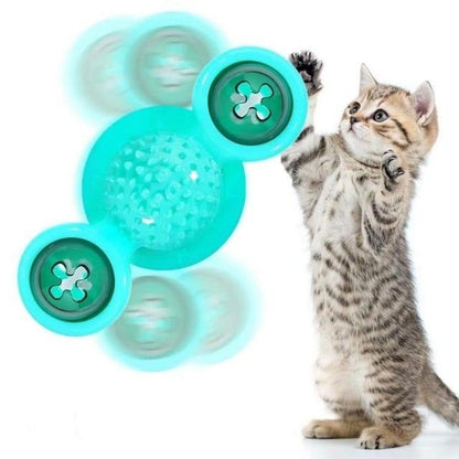 Interactive Turntable Windmill Cat Toy